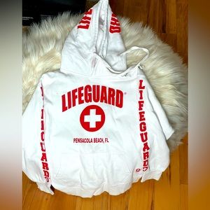 Lifeguard Sweatshirt Pensacola Beach Size Small